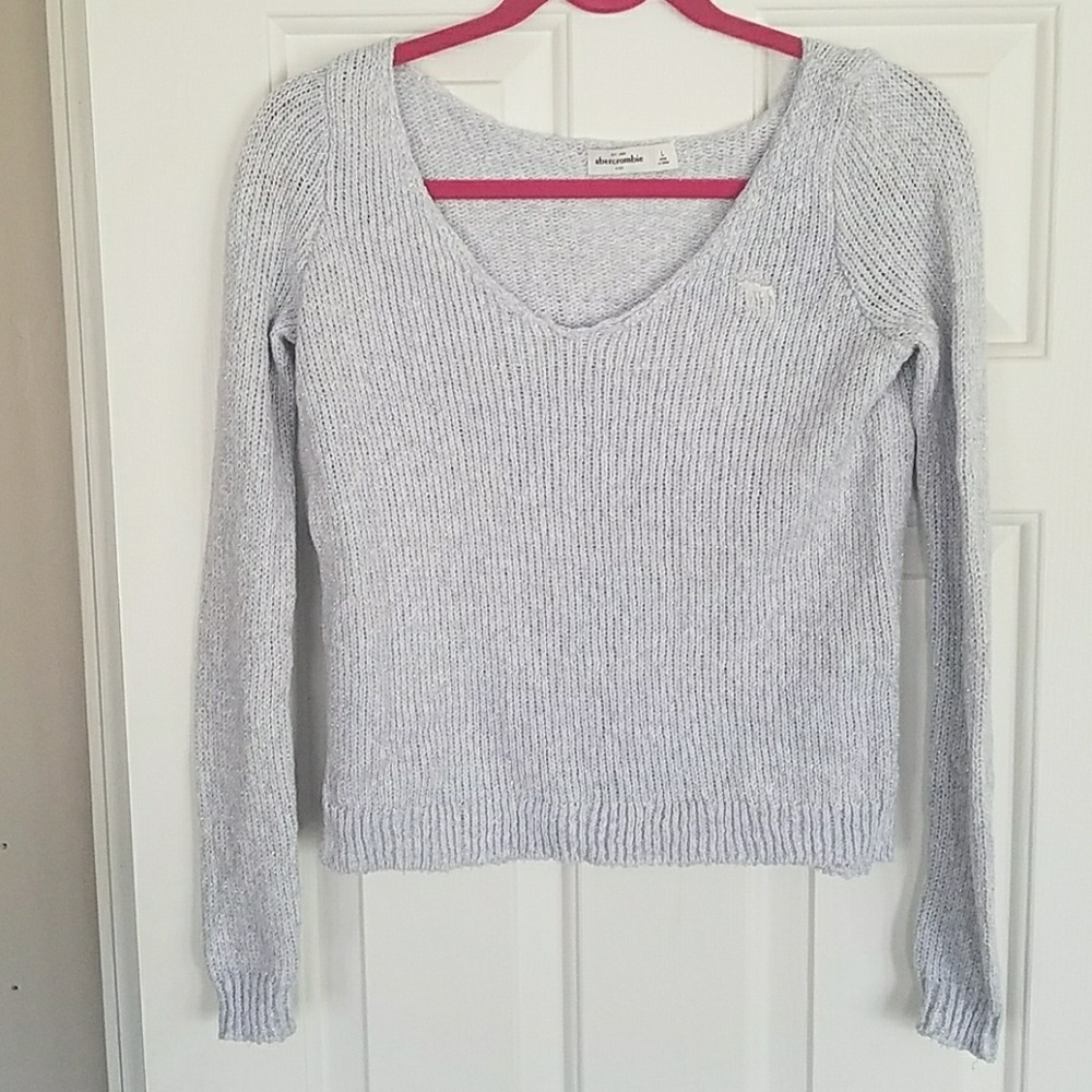 Abercrombie Kids Frosted Blue V-neck Sweater